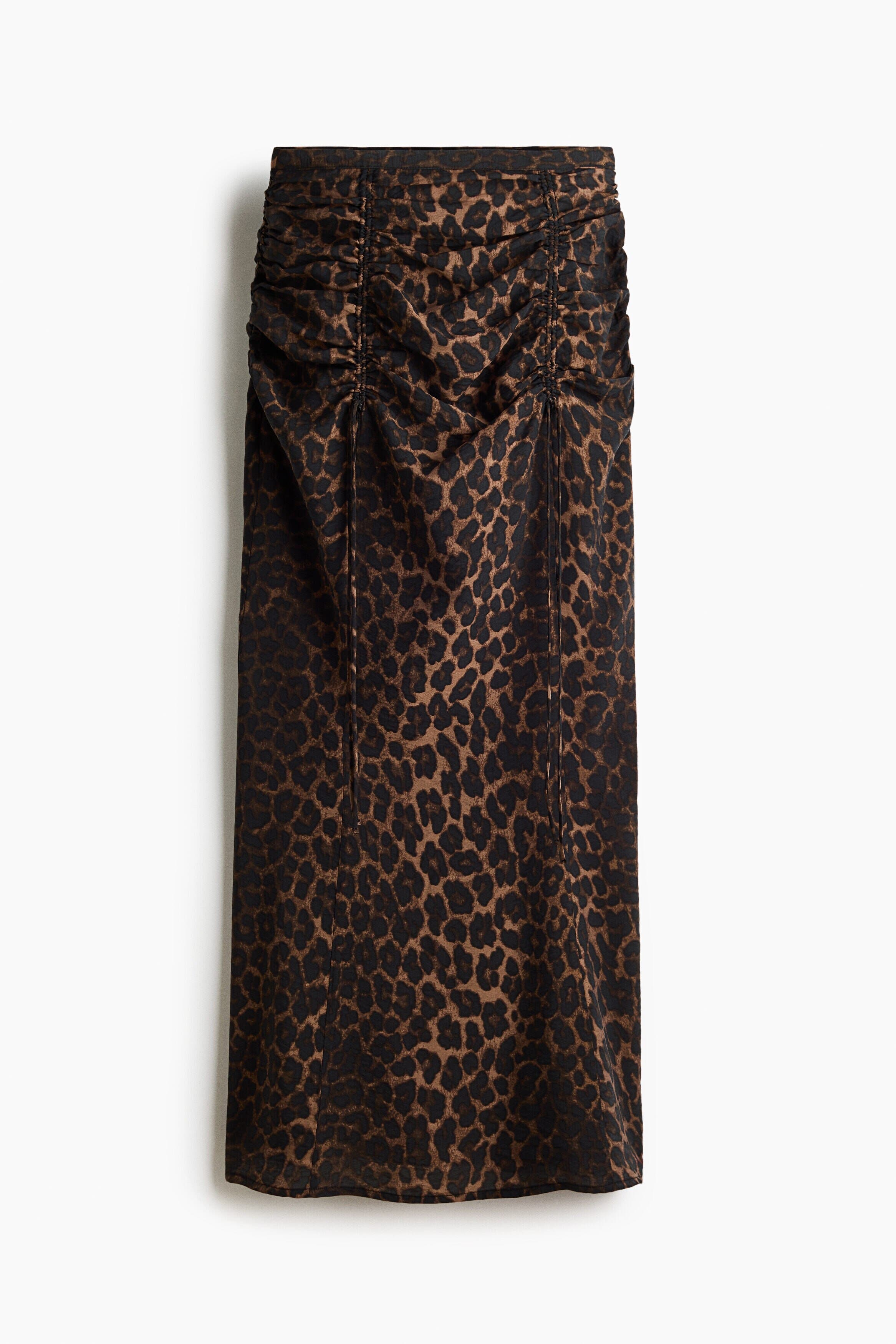 selected Dark brown/leopard print