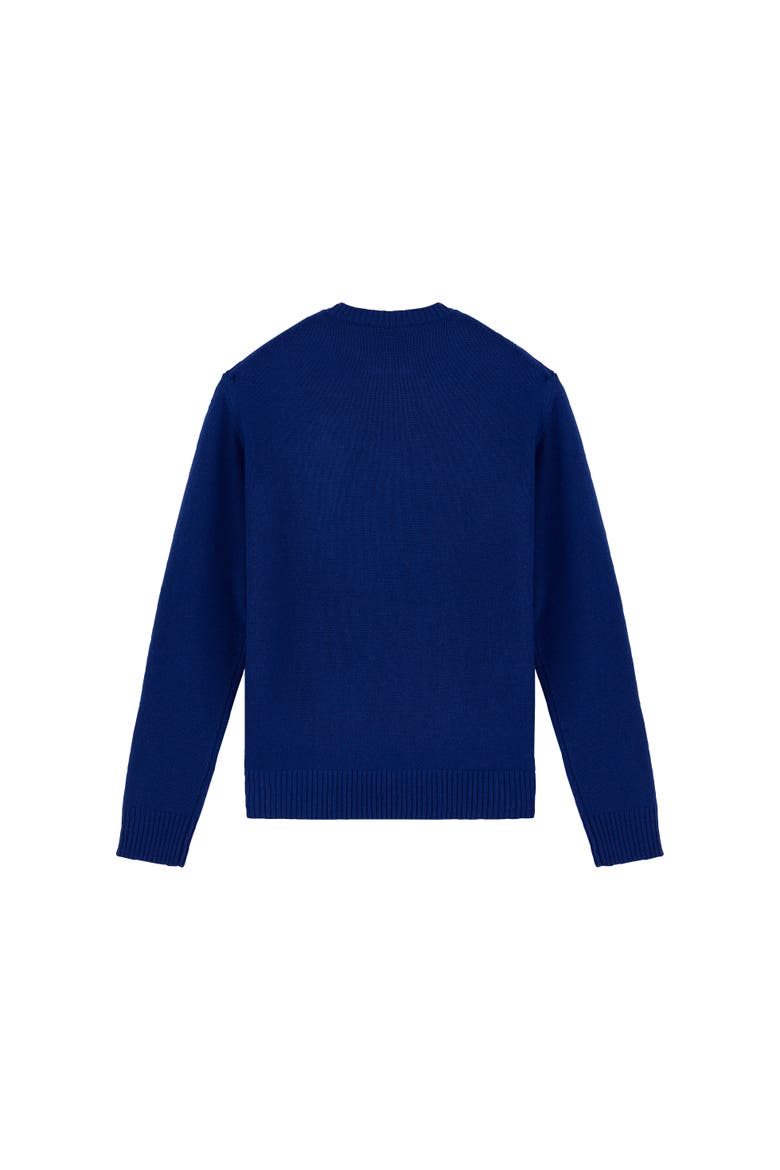Men's Wool Cashmere Turtle Sweater, Alternate, color, PURPLE BLUE
