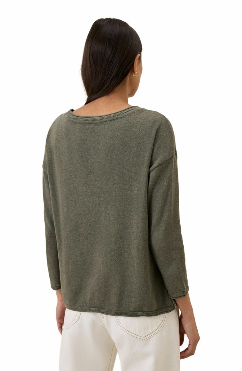 Pact Organic Cotton Classic Fine Knit Wide Neck Sweater, Alternate, color, 
