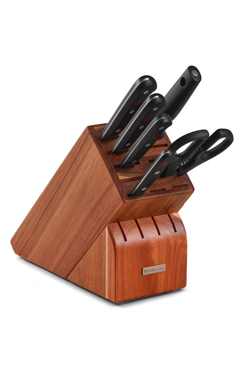 Wüsthof Gourmet 7-Piece Knife Block Set, Alternate, color, 