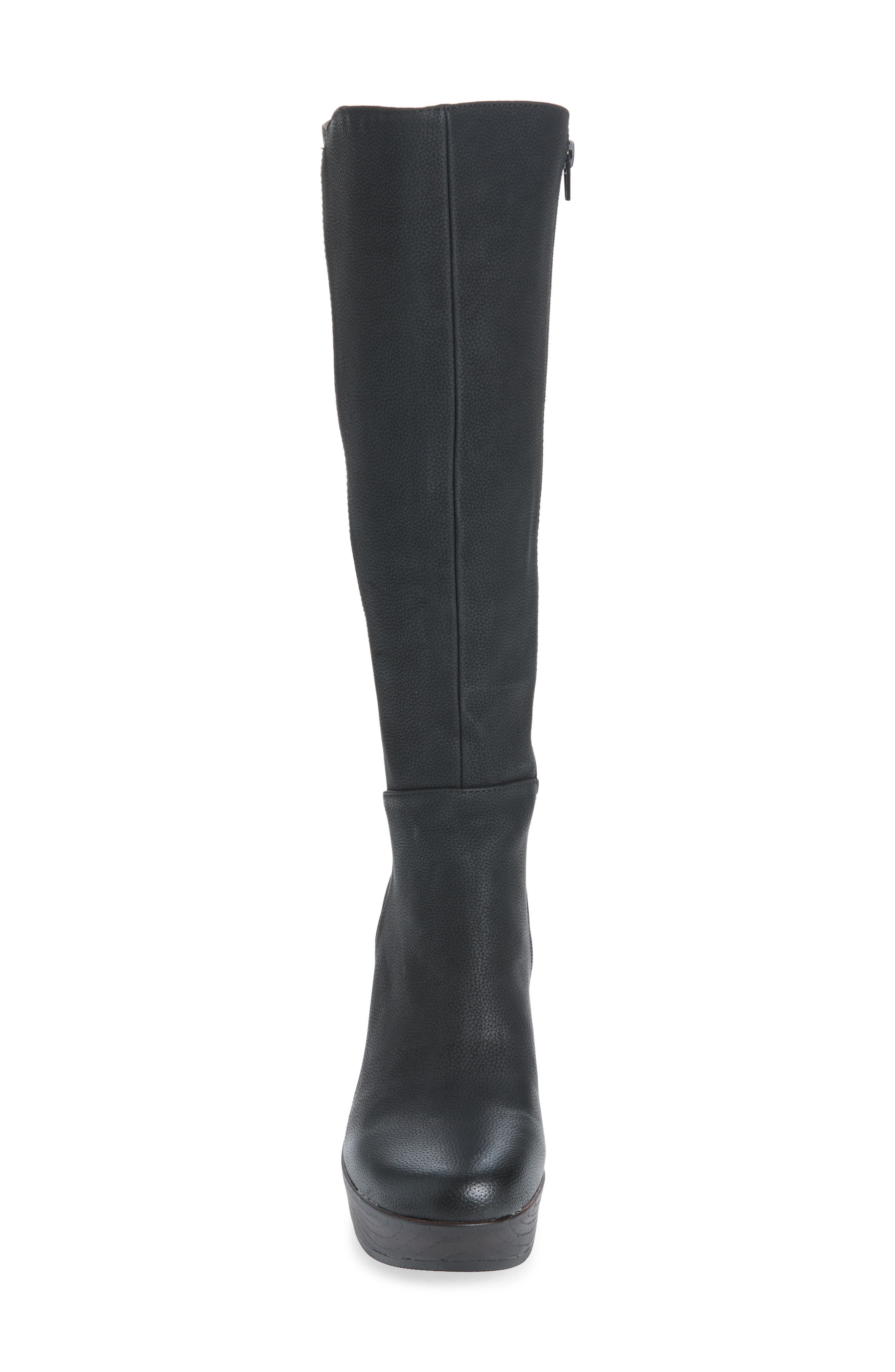 Avalon Knee High Boot, Alternate, color, BLACK NUBUCK