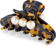 Alexandre de Paris Medium Faux Pearl Hair Clip