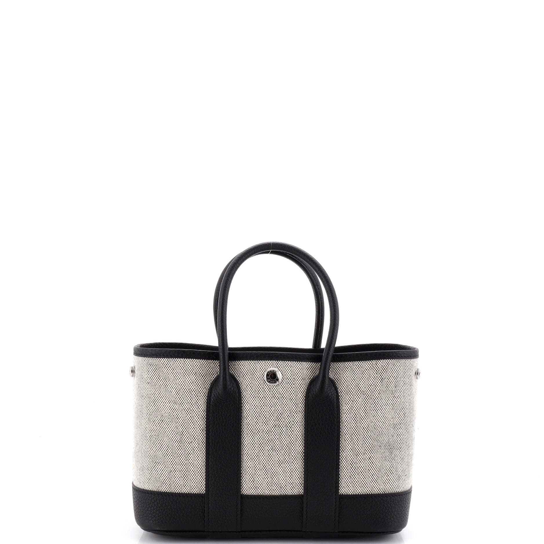 Neo Garden Tote Toile and Leather 23, Main, color, Black