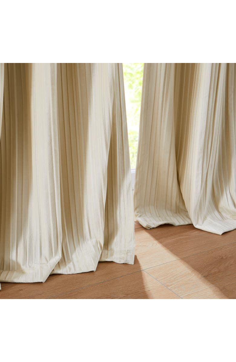 Chuks Collins x Lush Decor Solar Drift Blackout Window Panel, Alternate, color, Cream