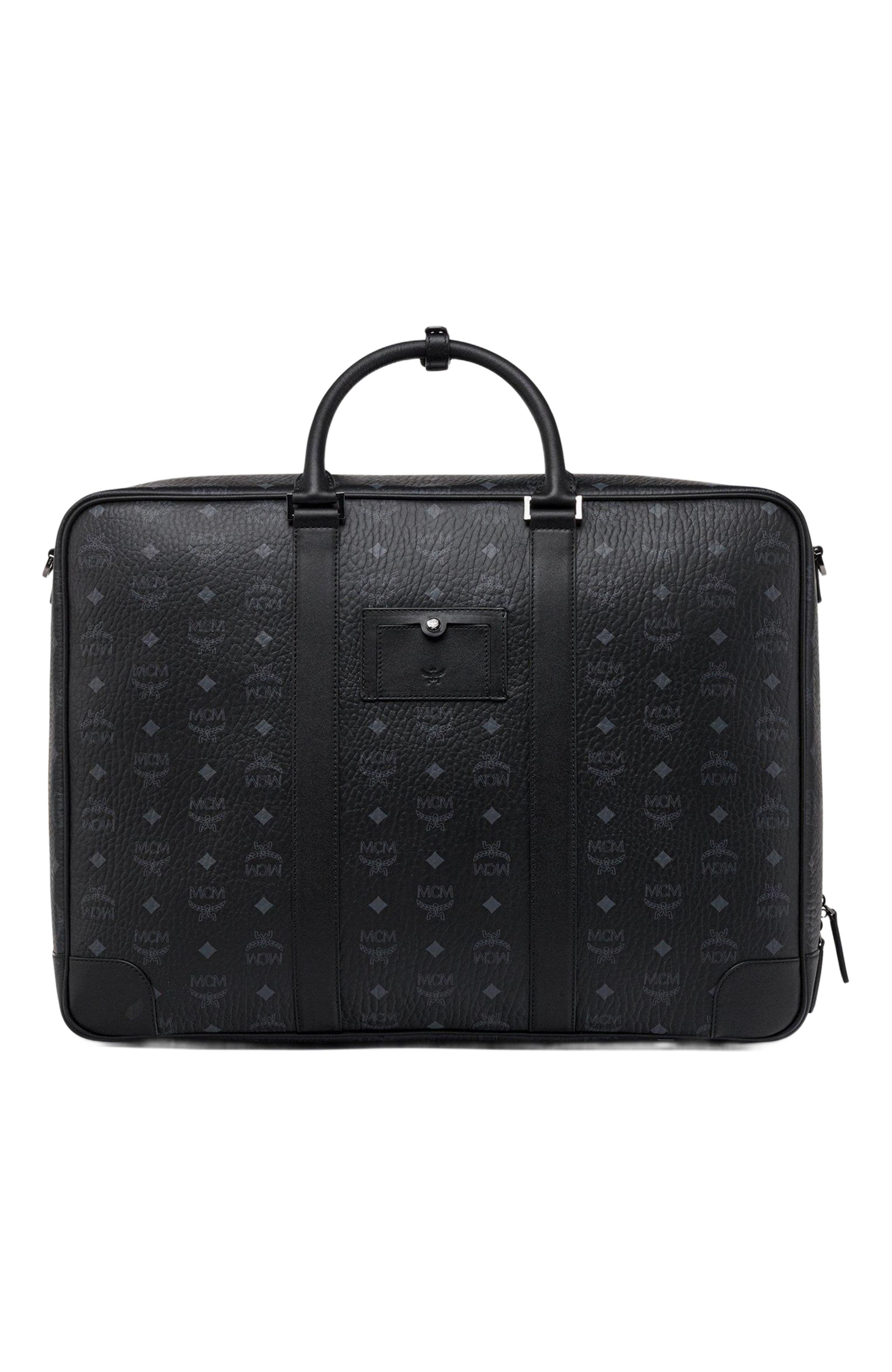 MCM Ottomar Suitcase in Visetos, Alternate, color, 