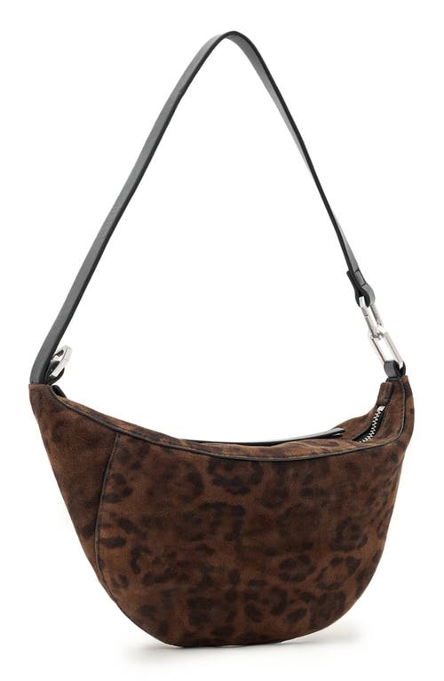 Allsaints Luna Micro Shoulder Bag In Brown