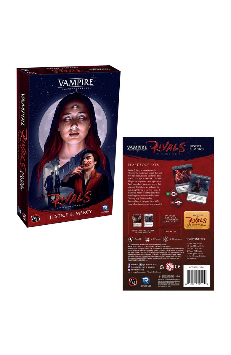Renegade Game Studios Vampire The Masquerade Rivals Expandable Card Game Justice & Mercy, Alternate, color, Multicolored
