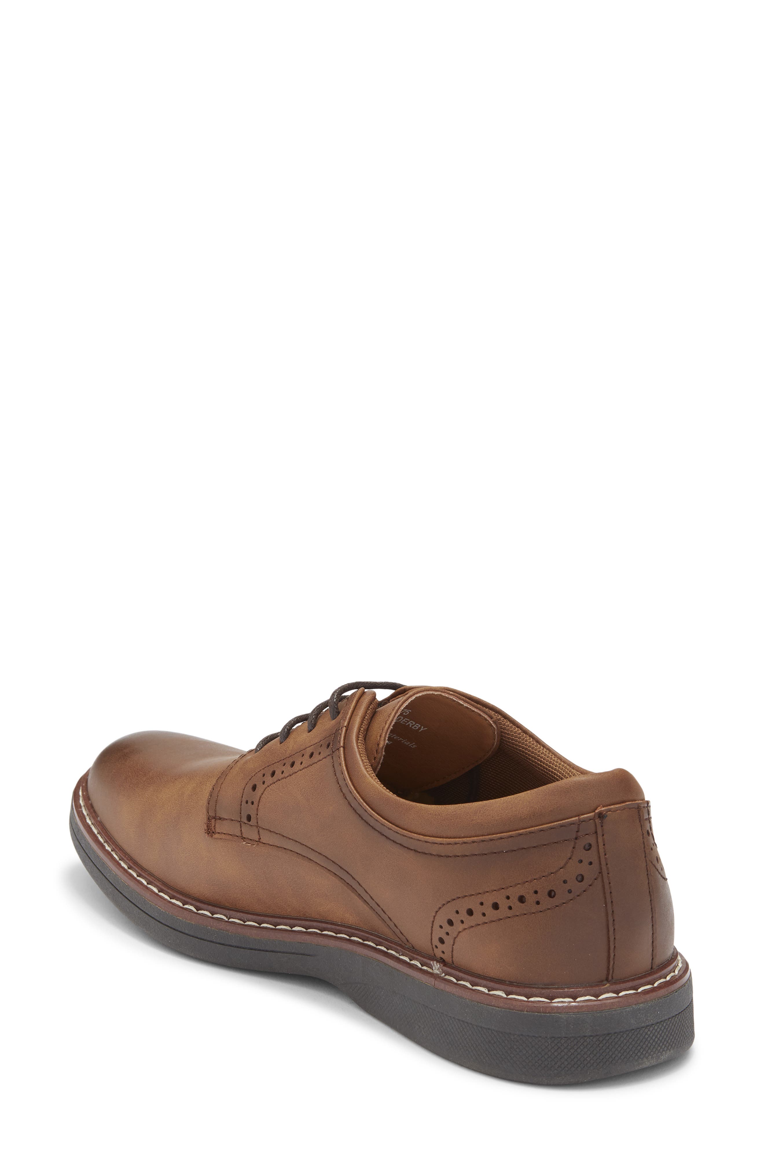 Rush by Gordon Rush Brogue Plain Toe Derby, Alternate, color, Tan