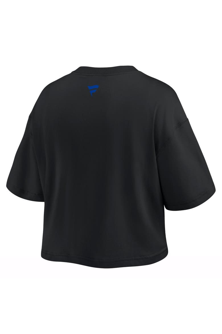 Women's Fanatics  Black Buffalo Bills Americana Cropped T-Shirt, Alternate, color, Black
