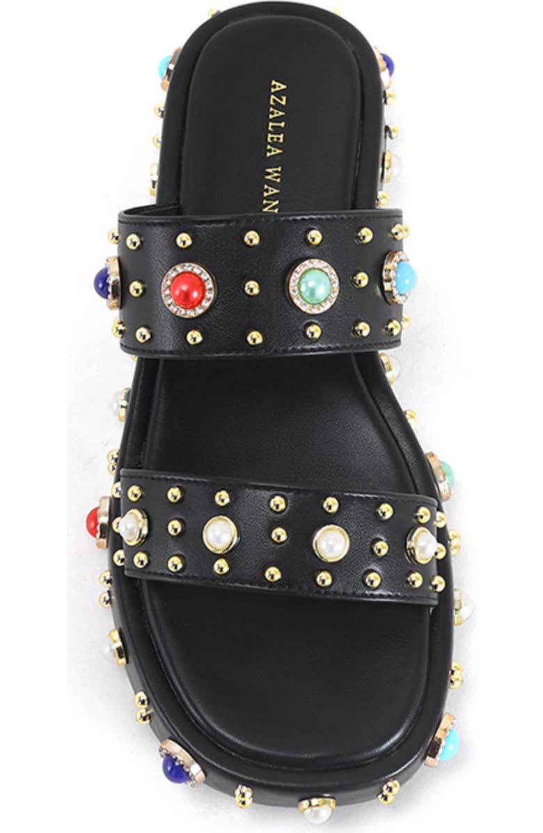 AZALEA WANG Platform Slide Sandal, Alternate, color, Black