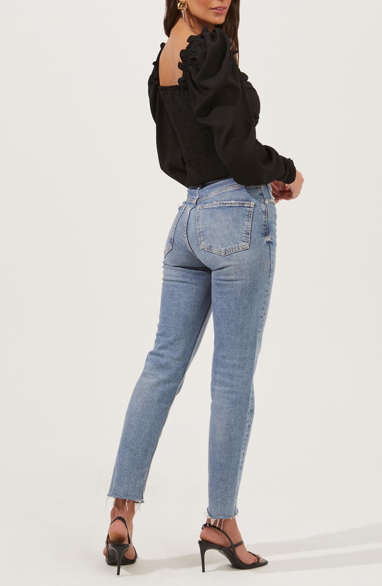 ASTR the Label Square Neck Puff Sleeve Top, Alternate, color,