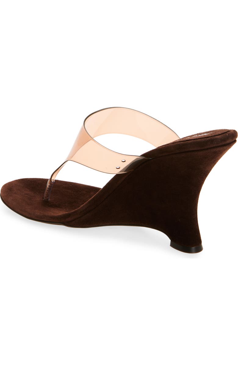 Jeffrey Campbell Persistent Wedge Slide Sandal, Alternate, color, Brown Suede Combo