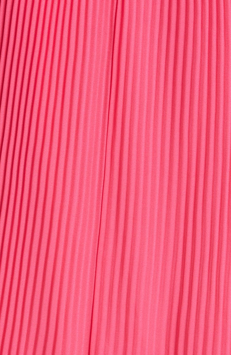 Milly Melina Pleated Sleeveless Georgette Dress, Alternate, color,