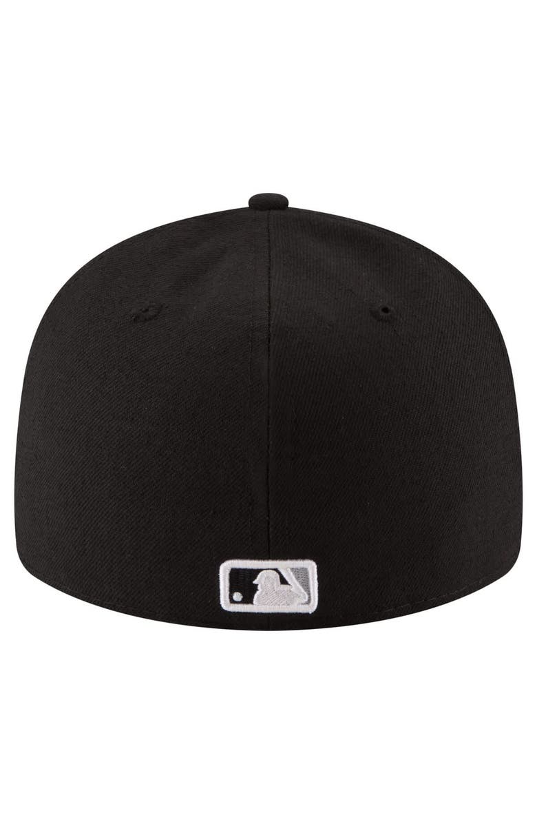 New Era Men's New Era  Black Chicago White Sox 125th Anniversary Low Profile 59FIFTY Fitted Hat, Alternate, color, Black