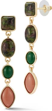 SPHERA MILANO Resin Cabochon Drop Earrings