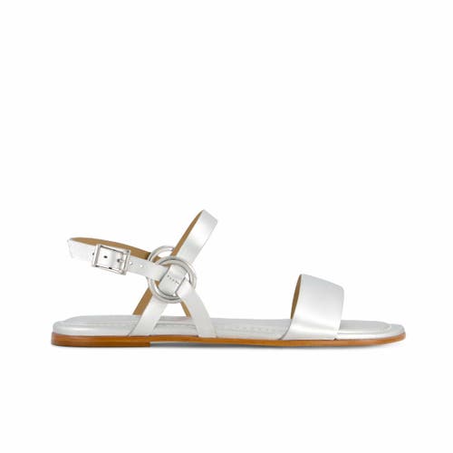 Shop Bernardo Footwear Henre Ankle Strap Sandal In Silver