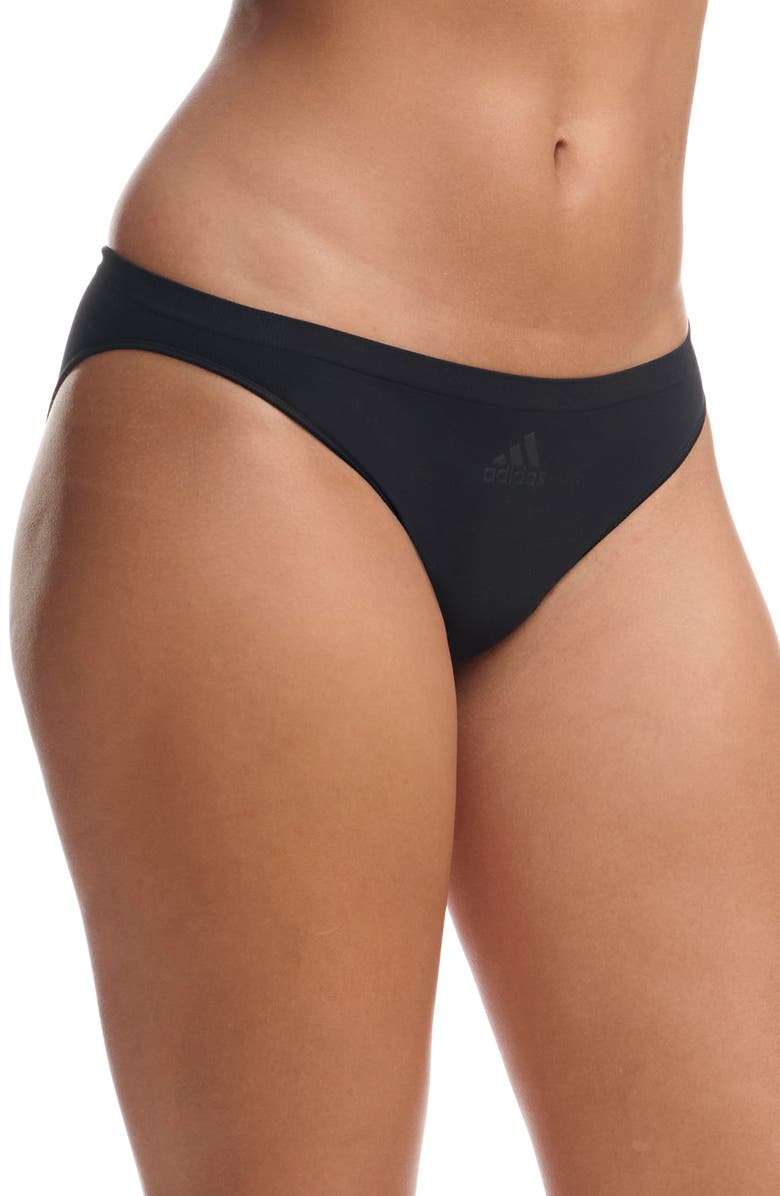 adidas Originals 2-Pack Bikini Briefs, Alternate, color, Black-Black