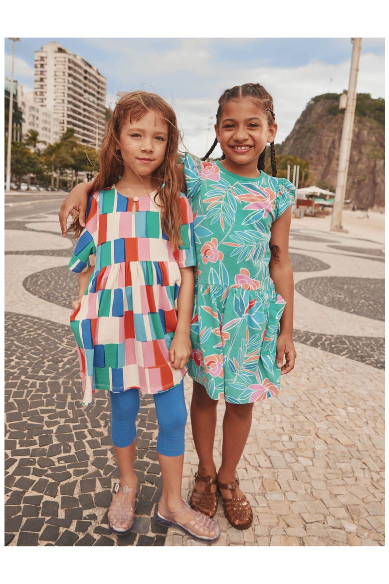 Kaftan Dress, Alternate, color, Copacabana Tile