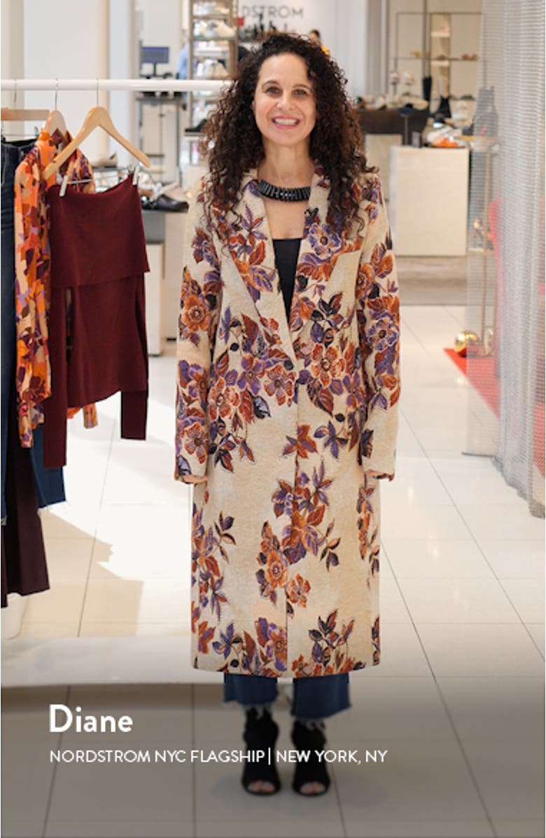 Floral Embroidery Coat, sales video thumbnail