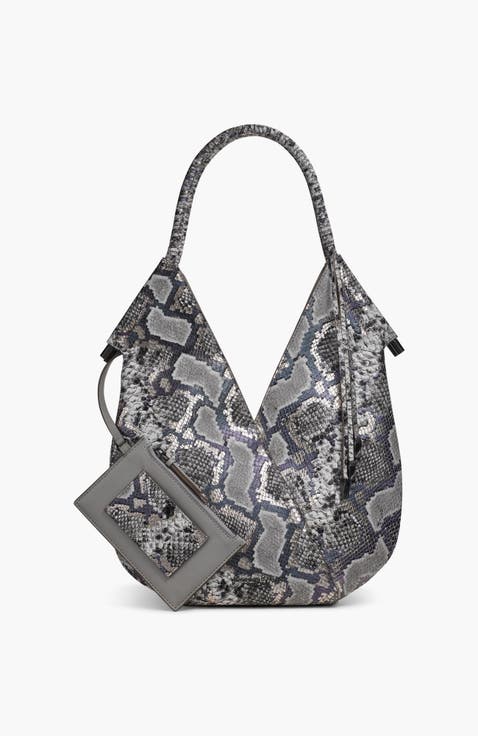 Baldwin Small Python Shoulder Bag