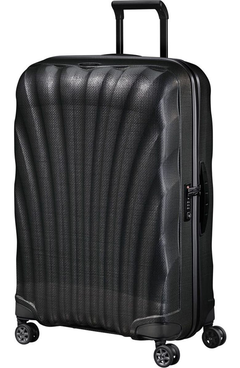 Samsonite C-LITE Hardside Large Checked Spinner Luggage, Main, color, Black