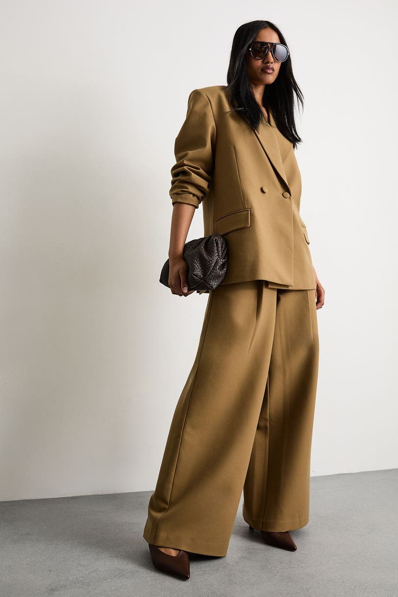 The Premium Oversized Tailored Blazer, Alternate, color, Beige