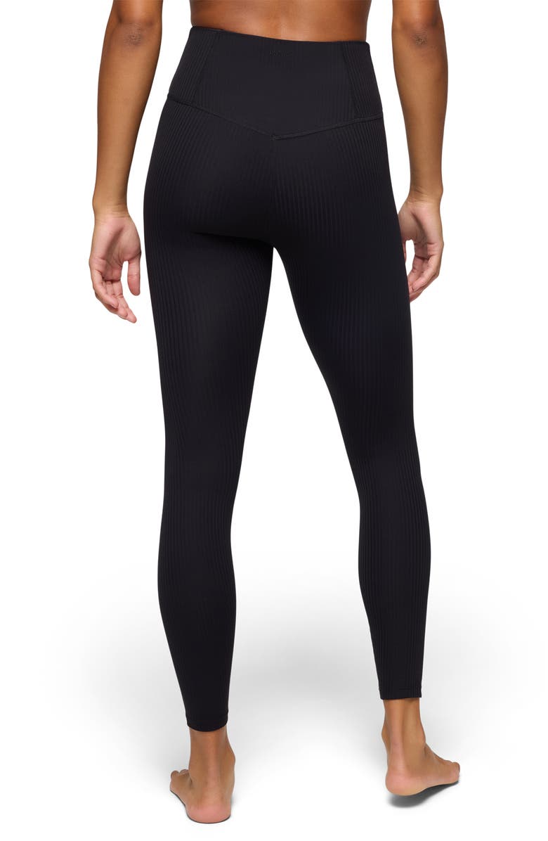 prAna Luxara Rib Leggings, Alternate, color, Black