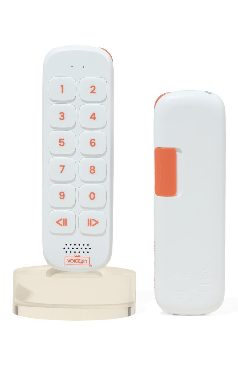 VoiceGift PLAY Voice Recorder for Books & Collectibles, Alternate, color, White