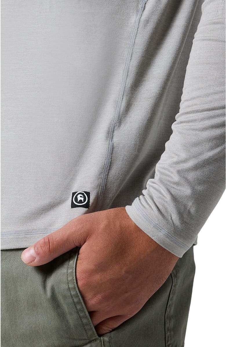 Backcountry Destination Long-Sleeve Crew Top - Men's, Alternate, color, Goat Gray