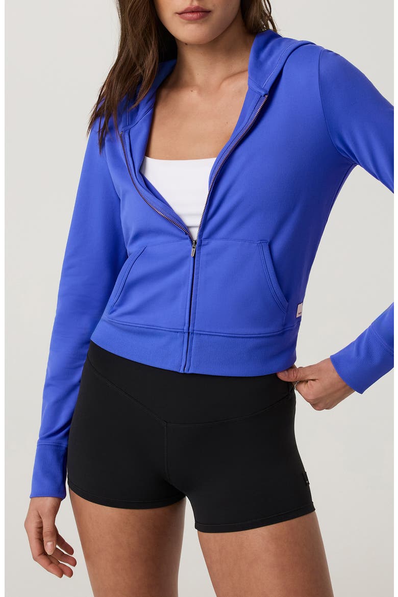 Halo Mini Full Zip Hoodie, Main, color, ELECTRIC BLUE
