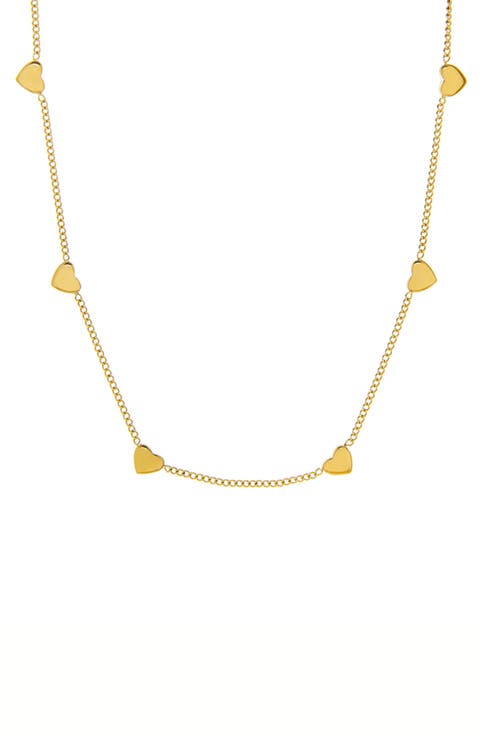 String of Hearts Waterproof Necklace