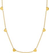 MARLYN SCHIFF String of Hearts Waterproof Necklace