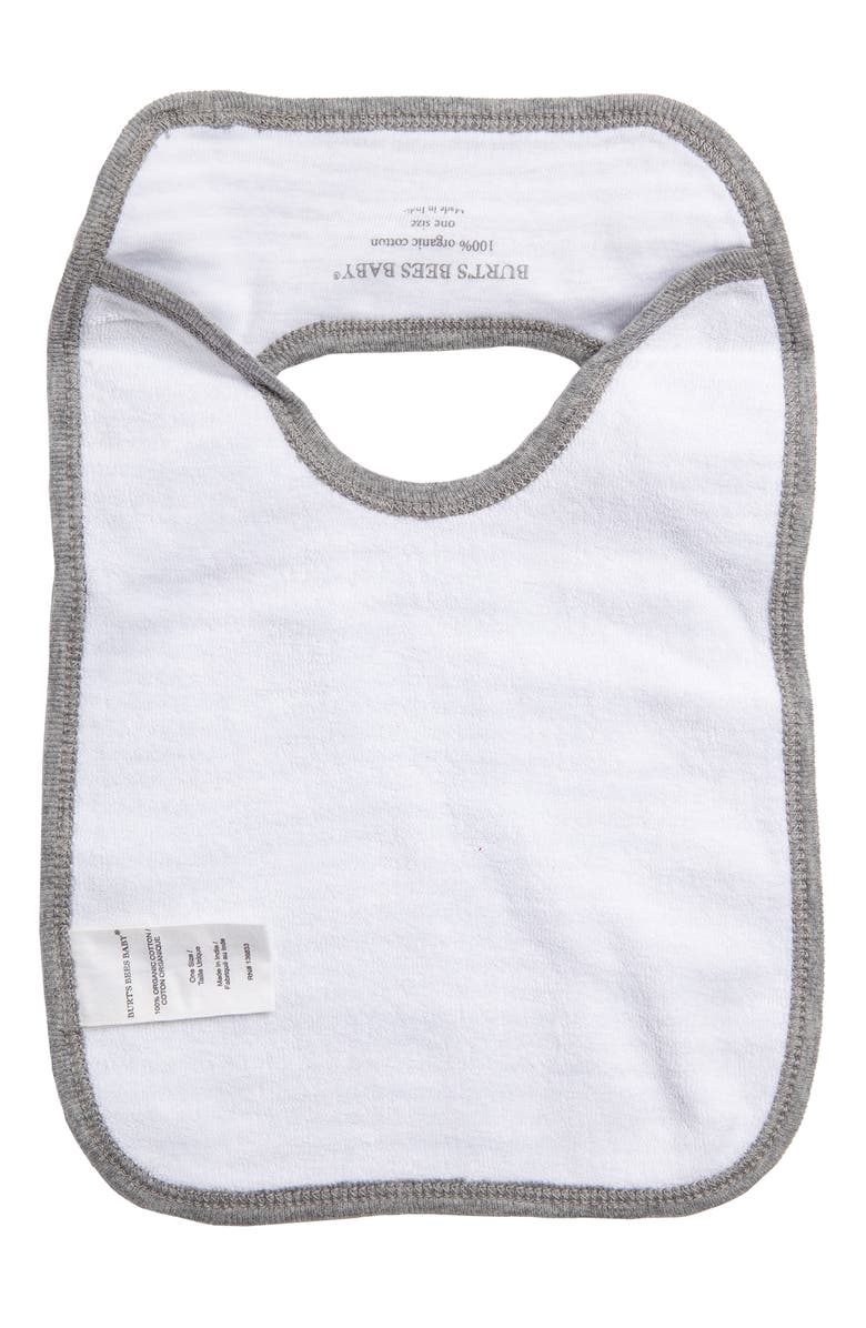 Burt's Bees 4-Pack Organic Cotton Bibs, Alternate, color,