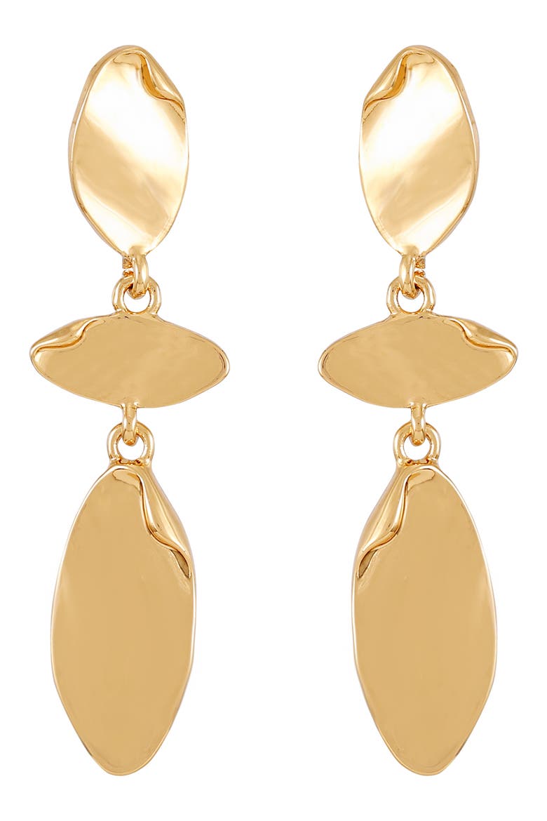 Geometric Drop Earrings, Alternate, color, GOLD TONE