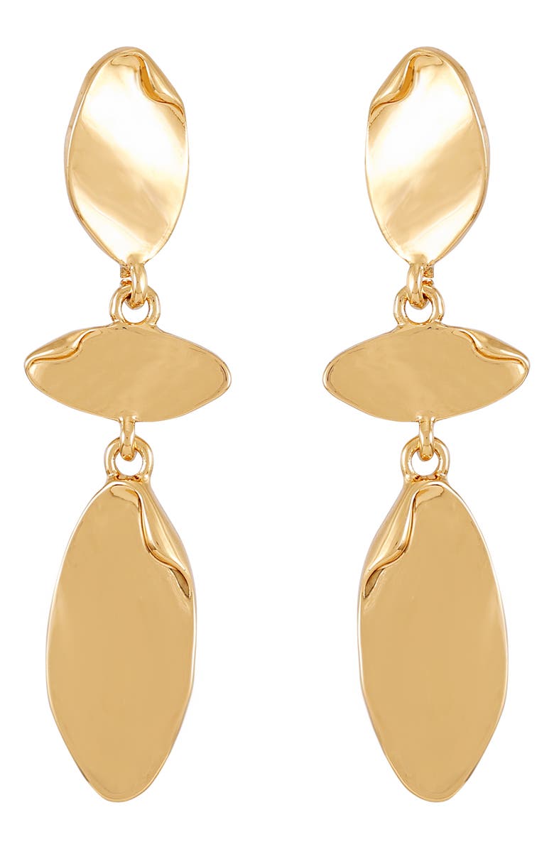 Vince Camuto Geometric Drop Earrings, Main, color, Gold Tone