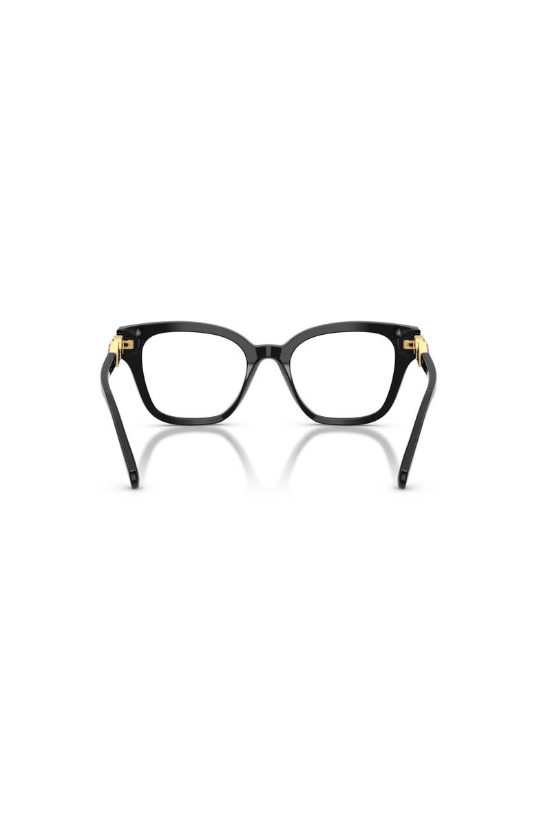 Swarovski 52mm Square optical glasses, Alternate, color, Black