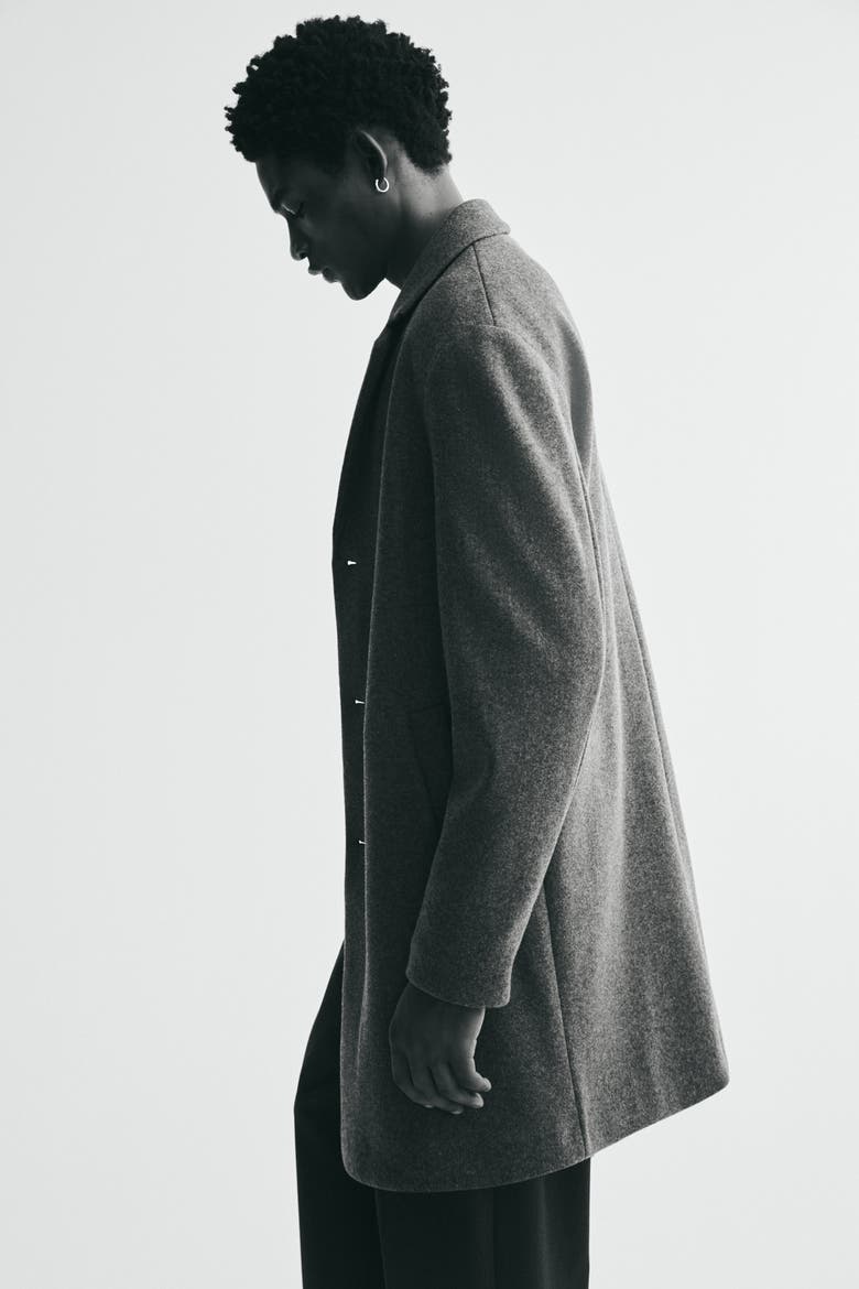 Single-Breasted Coat, Alternate, color, Dark gray