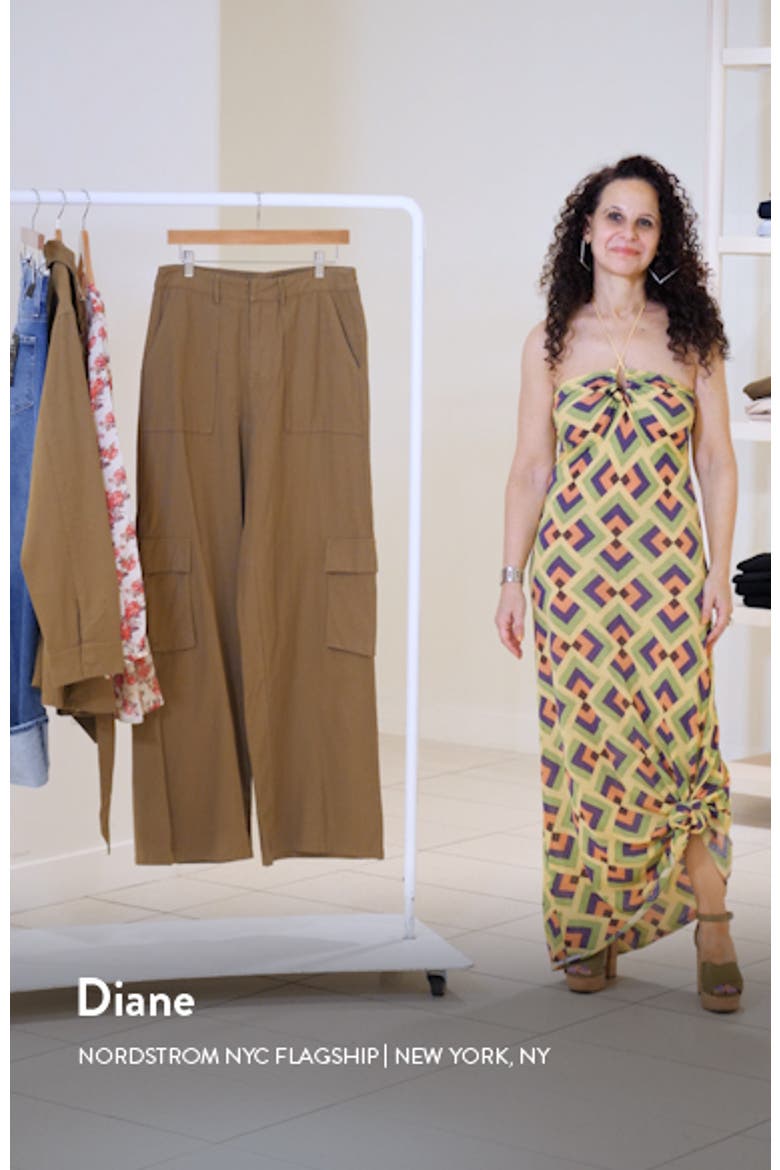 Relaxed Straight Leg Canvas Cargo Pants video