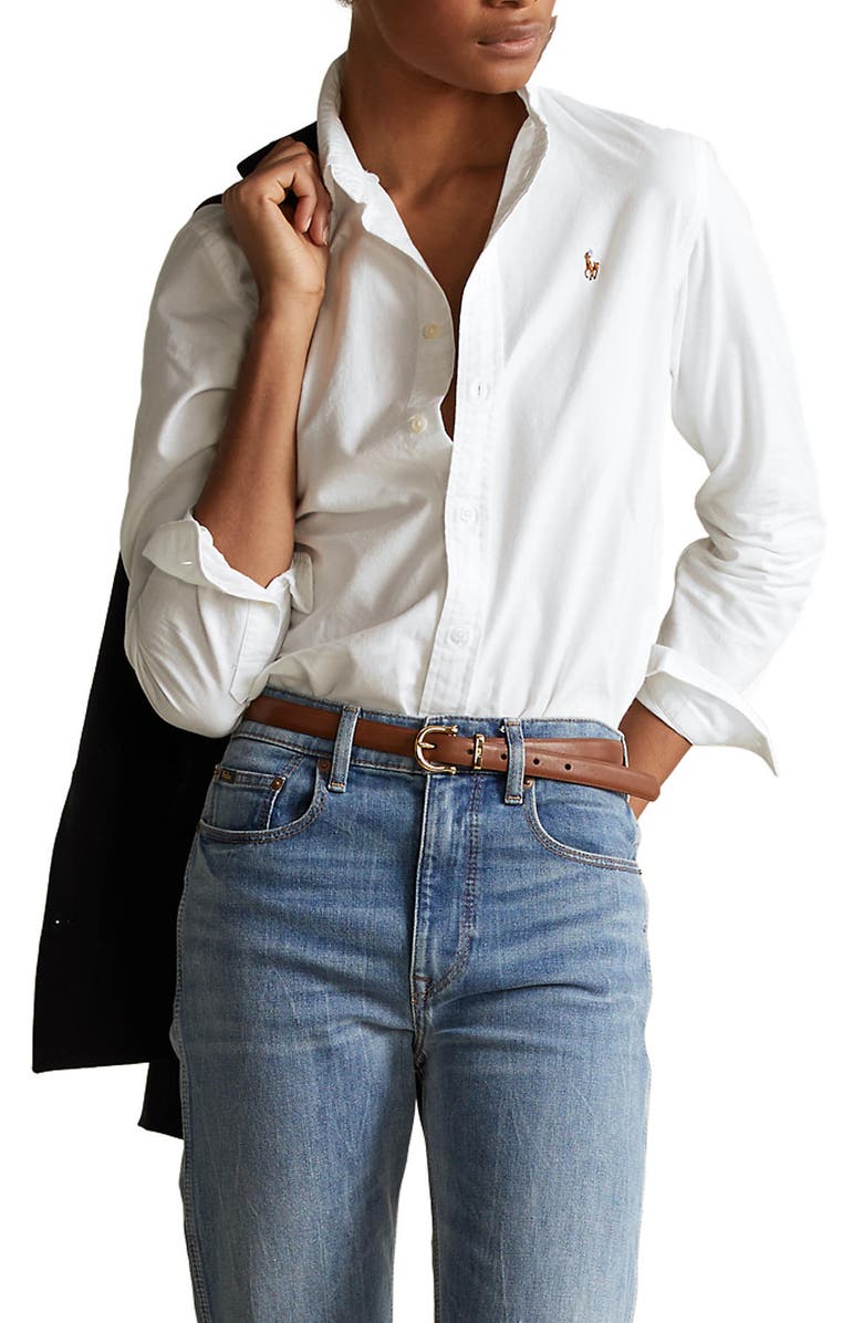 Polo Ralph Lauren Georgia Button-Down Shirt, Main, color, 