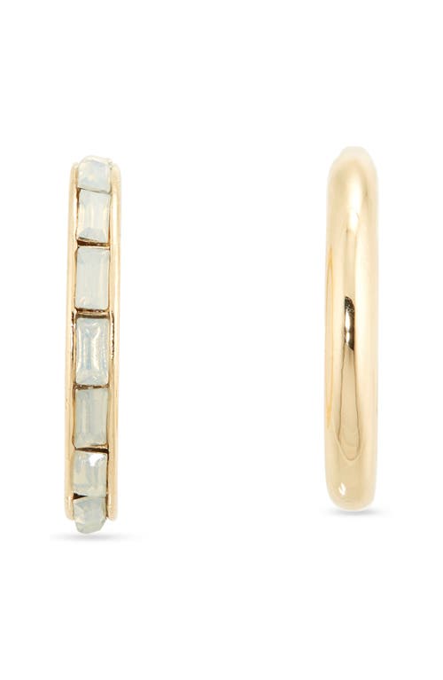 Nordstrom Rack Set Of 2 Baguette Cut Cubic Zirconia Rings In Gold