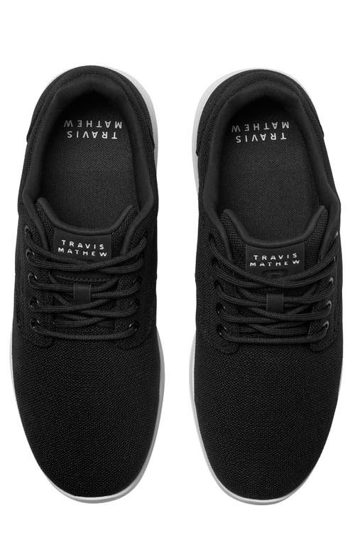 Travismathew The Daily Ii Knit Sneaker In Black