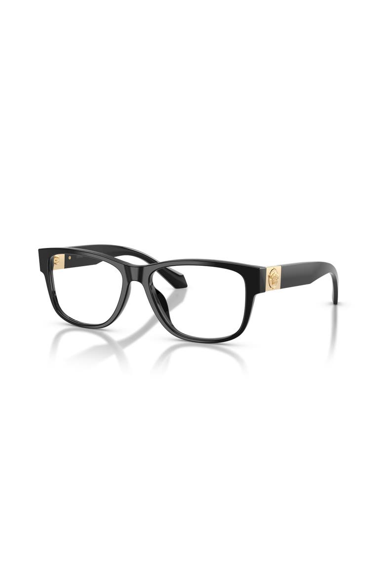 56mm Rectangle optical glasses, Main, color, Black