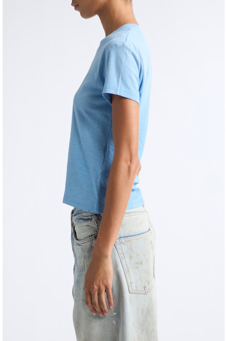 Etza U 1996 Strayed Logo Cotton & Hemp Graphic T-Shirt, Alternate, color, CORNFLOWER BLUE
