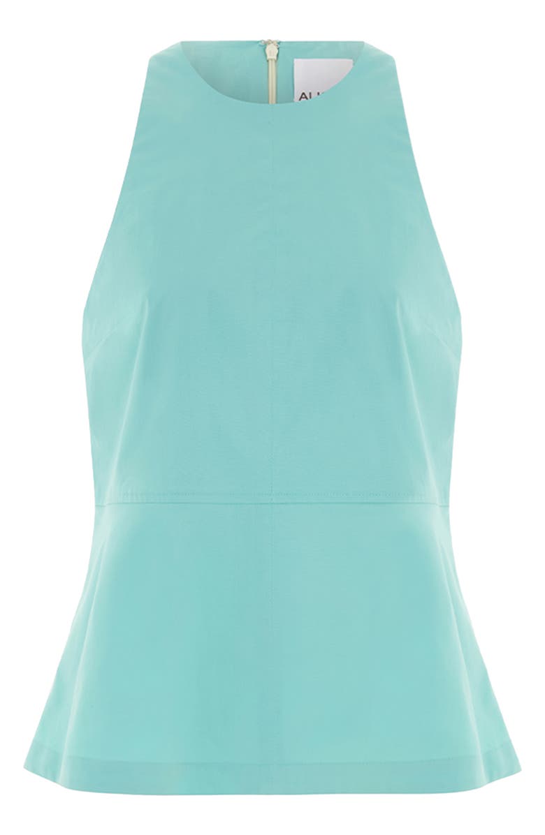 ALIGNE Carlos Stretch Cotton Peplum Top, Alternate, color, Blue