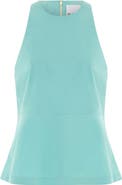 ALIGNE Carlos Stretch Cotton Peplum Top