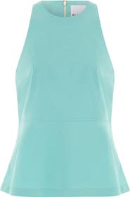 ALIGNE Carlos Stretch Cotton Peplum Top