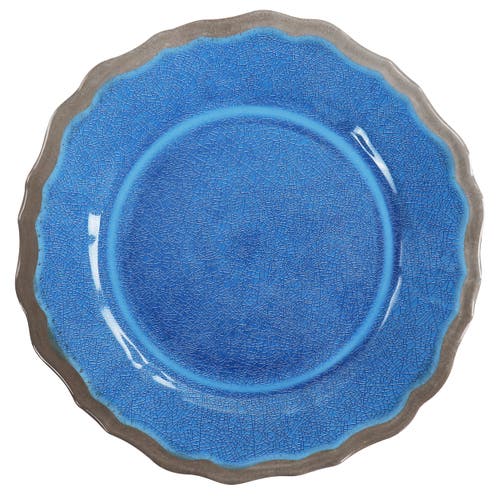 Elama Roma 12 Piece Melamine Dinnerware Set In Blue