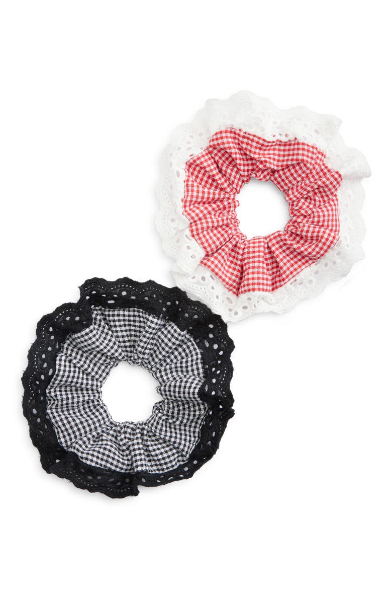 2-Pack Plaid Ponies, Main, color, RED BLACK