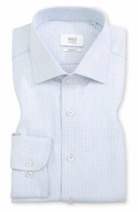 Eterna Modern Fit Twill Button Front Shirt