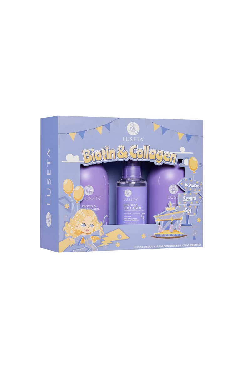 Biotin & Collagen Trio Set, Main, color, Purple